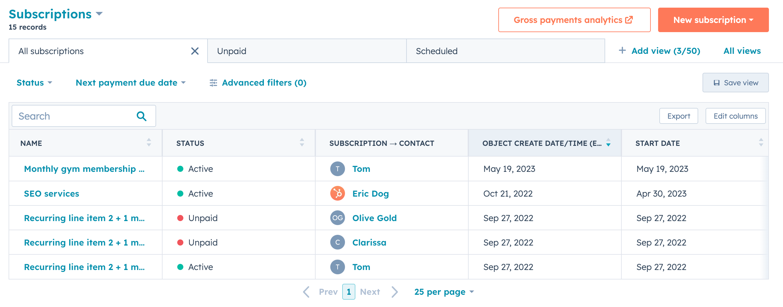hubspot-subscription-management