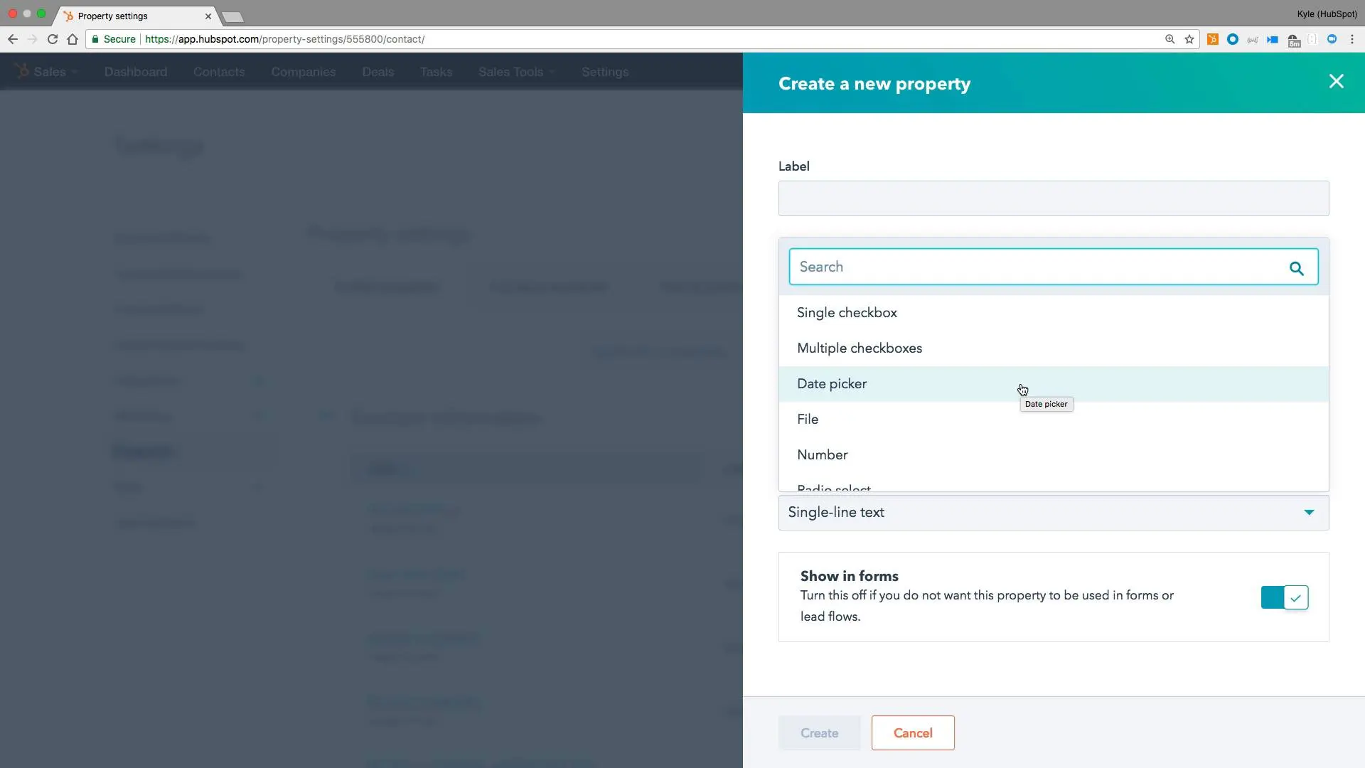 Customizing Contact Properties