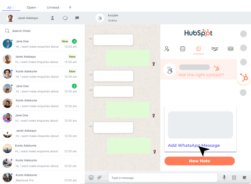 Native WhatsApp HubSpot Integration