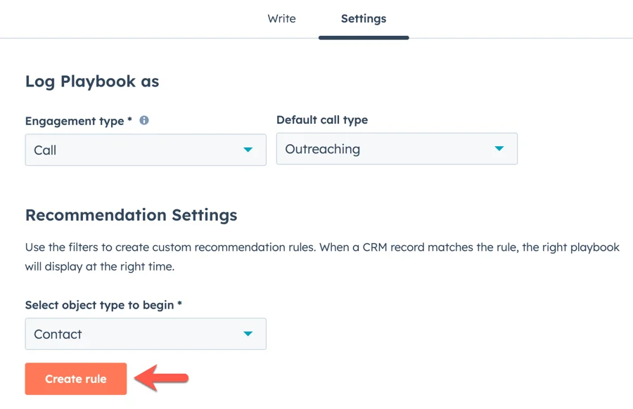 playbook-recommendation-settings