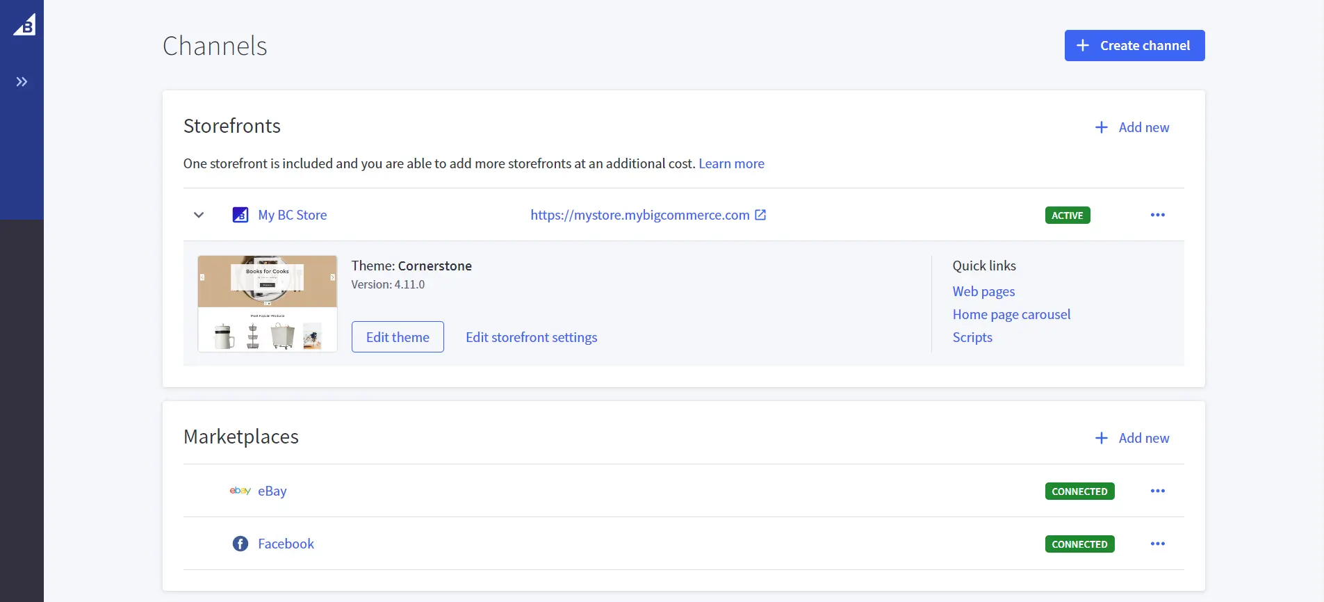 BigCommerce Multi-Channel Integration