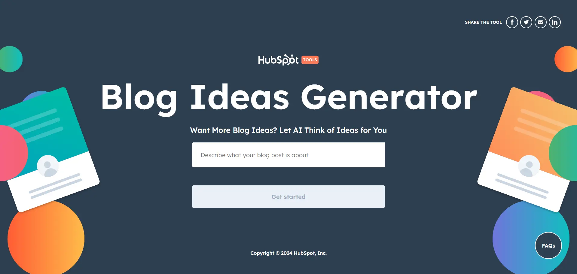 hubspot blog generator