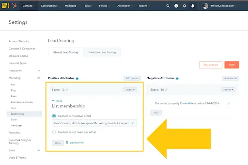 perfect hubspot lead scoring