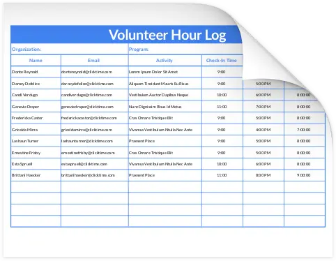 Difficulty Tracking Volunteer Hours
