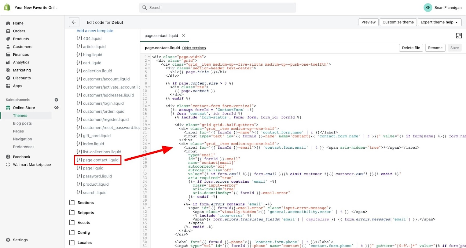 shopify liquid language