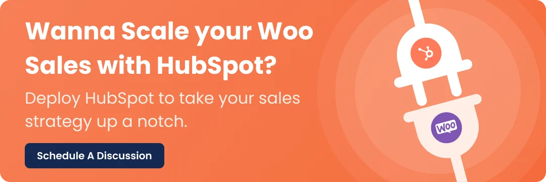 hubspot woocommerce sales stategy cta