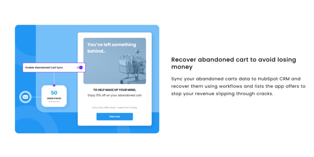 Recover Abandoned Carts with HubSpot BigCommerce Integration