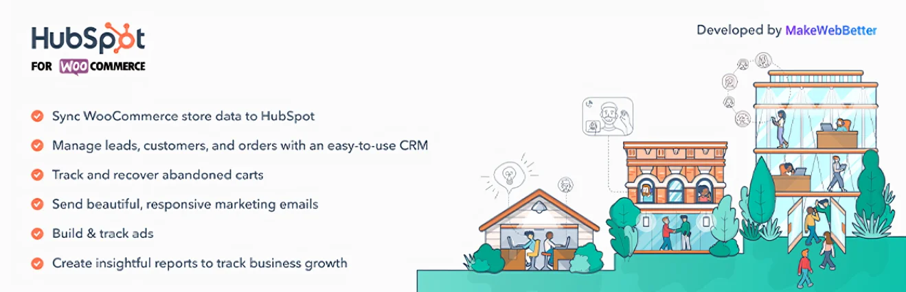woocommerce features with hubspot integration