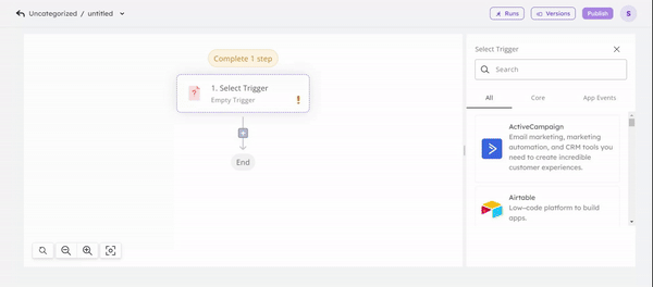 AI-powered workflow automation triggers