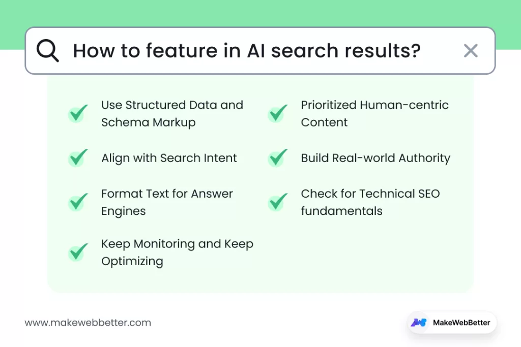 Furthermore, here are some AI search optimization tips that work
