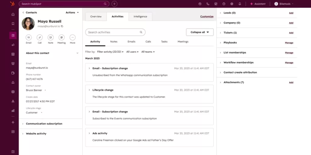 Smart CRM 2025 also boasts in-depth conversational enrichment capabilities